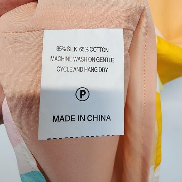 Marie Oliver Andi Butterfly Mini Dress Size XS Sleeveless Colorful Silk Designer - Picture 11 of 13